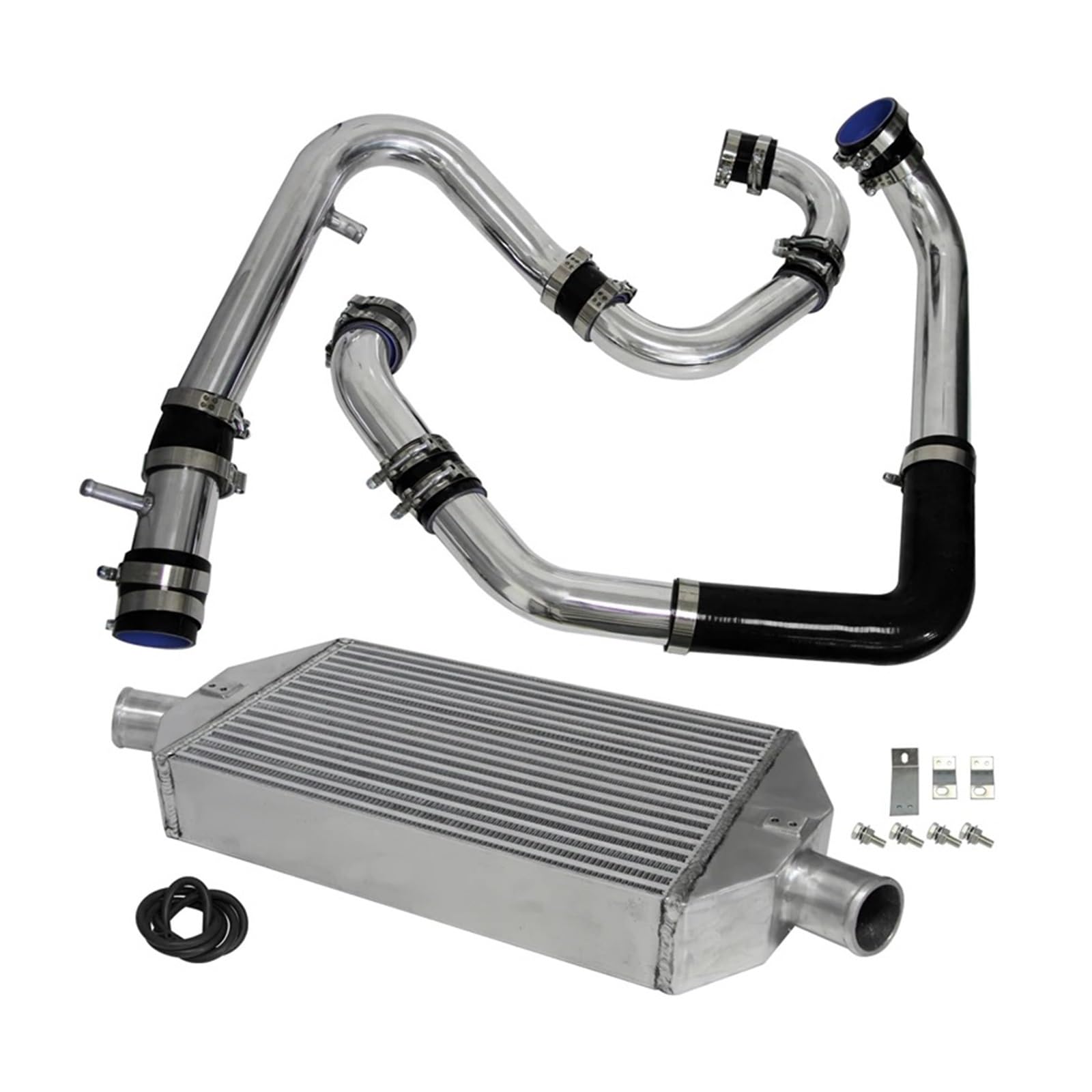 Aweudnhi Black Intercooler Kit Fit For Celica 2.0L Turbo St185 1989-1994 St205 1993-1999 /Blue/Red Front Intercooler Kit(Black)