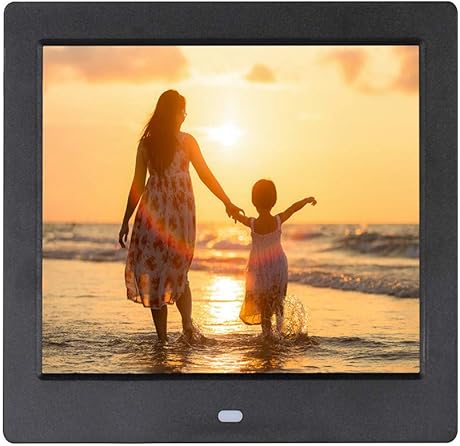YJF-SMXK Digitaler 8-Zoll-Breitbild-Fotorahmen mit LED-Anzeige 1024x768 4 Hi-Res-Digitalfotos USB- und SD-KartensteckplAtze und FernbedienungBlack YJF-SMXK Digitaler 8-Zoll-Breitbild-Fotorahmen mit LED-Anzeige 1024x768 4 Hi-Res-Digitalfotos USB- und SD-KartensteckplAtze und FernbedienungBlack