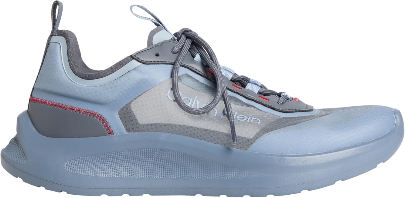 Calvin Klein Men’s Runner Trainers Light EVA with Mesh, Blue (Keepsake Blue/Night Owl/Orange Com), 7
