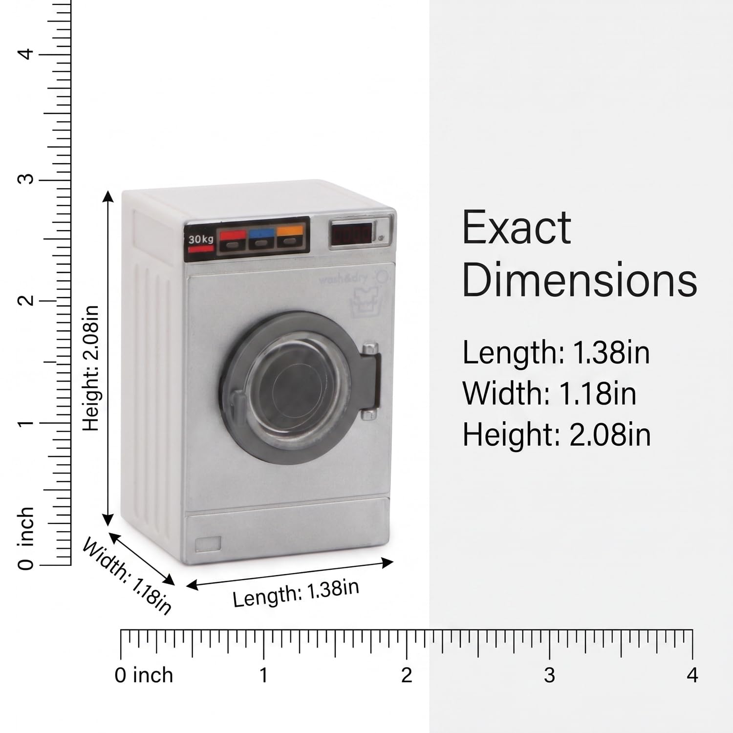 Machine à Laver Miniature échelle 1/12 Pour Maison De Poupée – Jouet De Simulation Réaliste, 55x35x30 Mm
