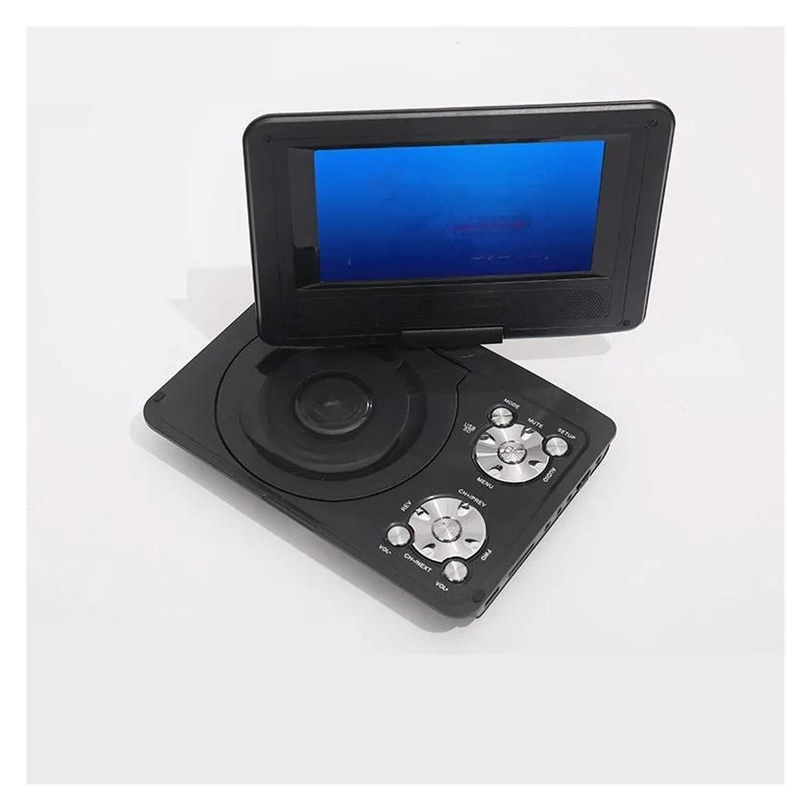 Lettore DVD portatile, Lettore DVD portatile HD da 7,8 pollici con TV, lettore CD e giochi, schermo girevole a 180° alta risoluzione(Red 2)