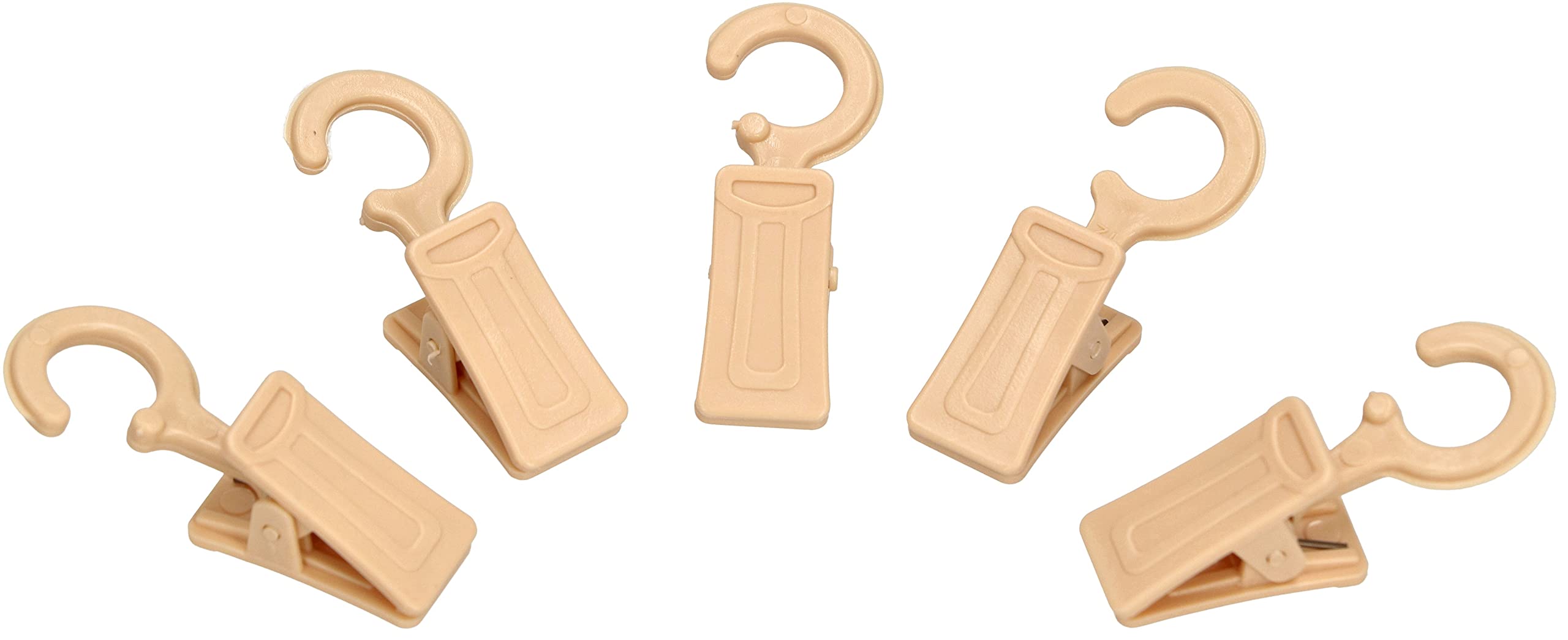 KOTARBAU® Klipsy do firanek z haczykami do firanek, zestaw 100 sztuk, ciemne klipsy sosnowe