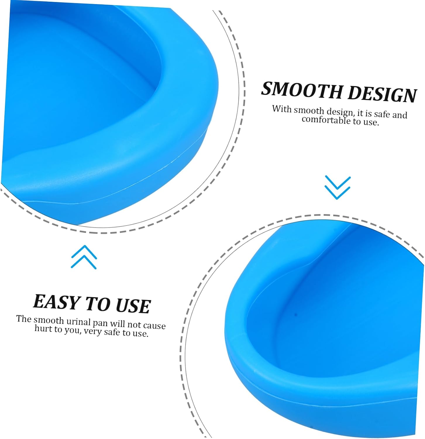 Cabilock Nursing Urinary Pot Bedpan for Elderly Women and Bedridden Patients Portable Plastic Commode for Home and Hospital Use Comfortable and Washable