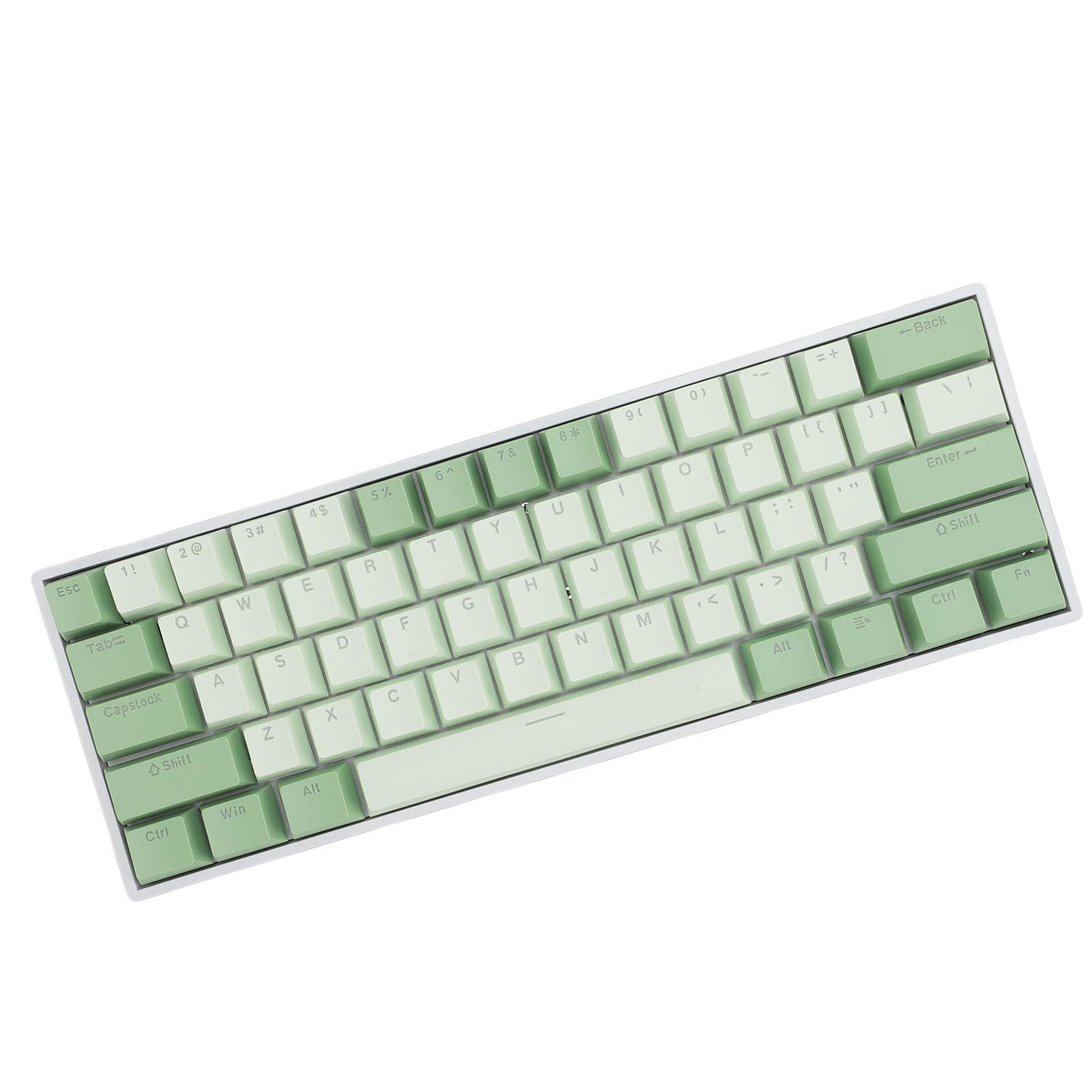 61-klawiszowa Klawiatura Mechaniczna, Podświetlany RGB 60% Czerwony Przełącznik z możliwością Wymiany Podczas Pracy, Bezprzewodowa Przewodowa Klawiatura do Gier, dla
