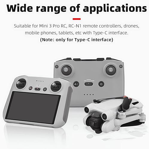 Miniatura 6 de Tapón antipolvo para DJI Mini 3 Pro RC-N1 Control remoto Puertos de carga Cubierta protectora 4 unids Tipo C Cubierta de polvo de silicona Mini 3