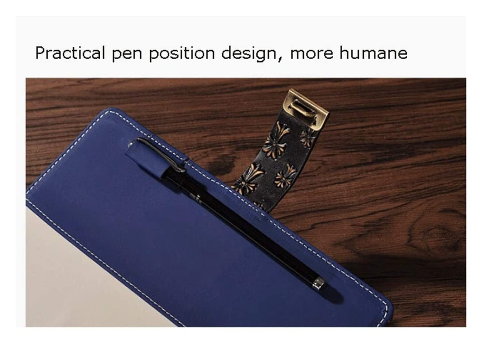 Diario personale aziendale in pelle con codice di blocco, blocco note spesso, prodotti di cancelleria, diario regalo personalizzato(E)