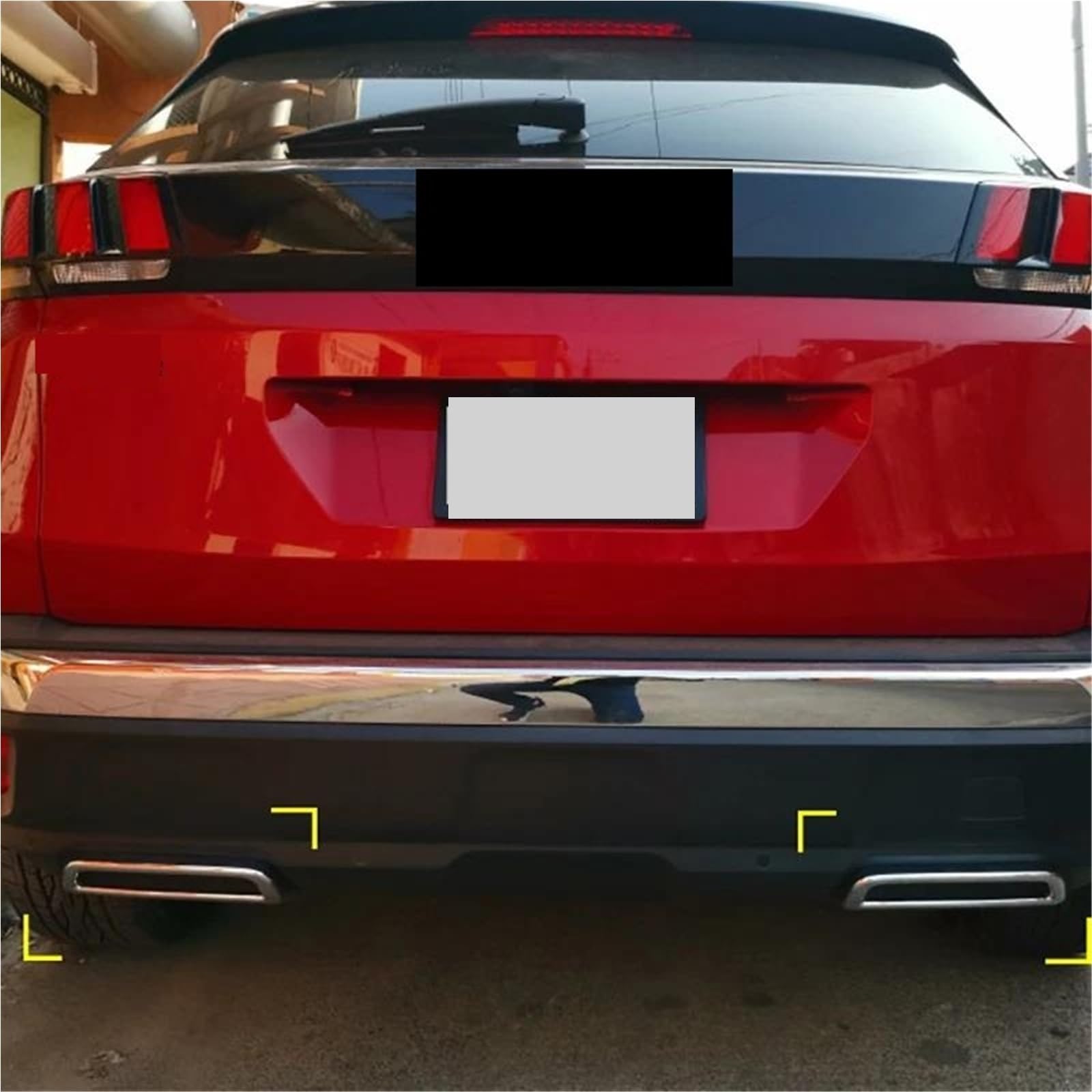 Auto Terminale Scarico Per Peugeot 3008 5008 GT 2016-2023 Auto Silenziatore Di Scarico Posteriore Tubo Di Coda Copertura