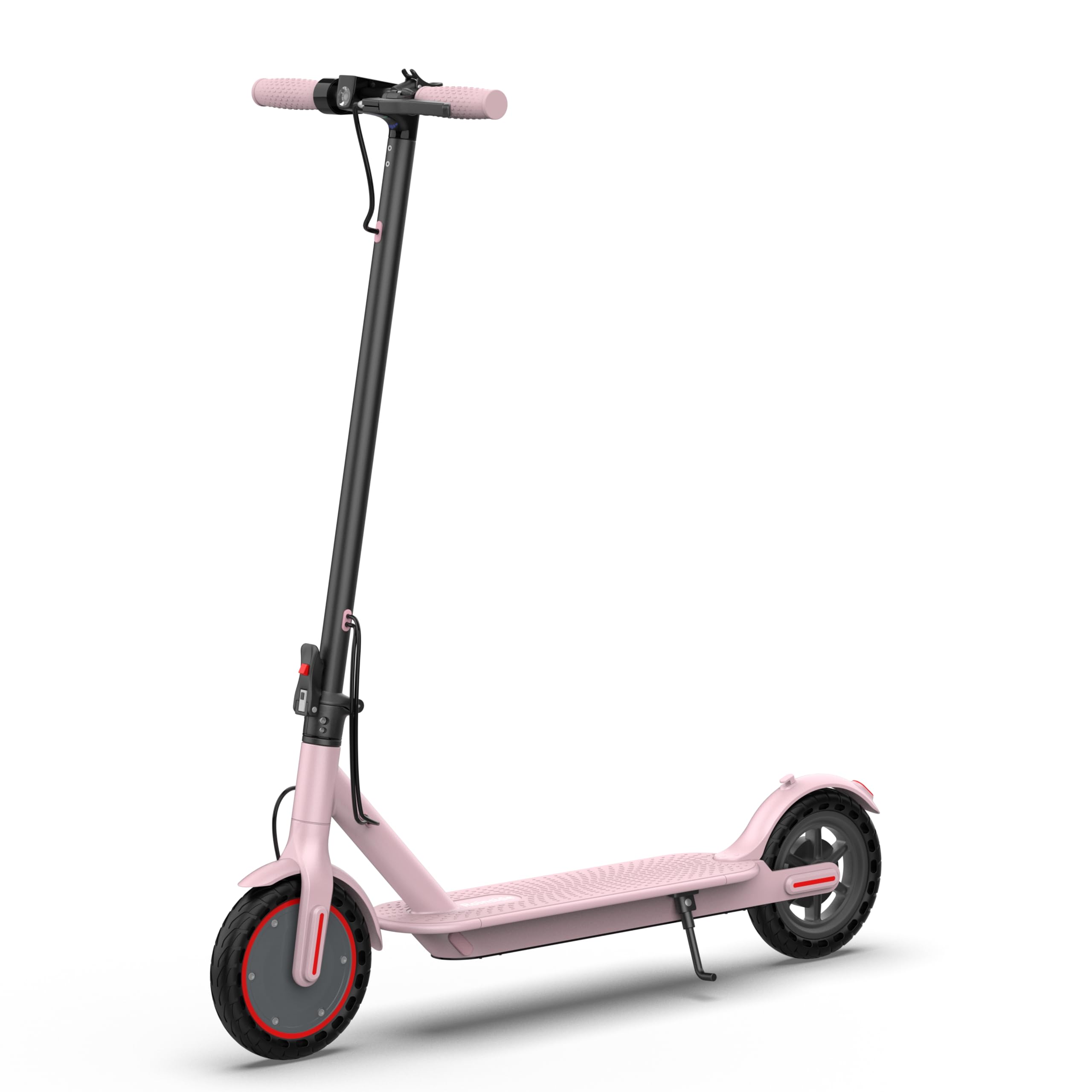 Electric Scooter - 8.5"/10'' Solid Tires, 350W/500W Motor, Up to 19-22MPH and 21-24Miles Long-Range Portable Commuting Scooter for Adults with Double Braking System and App