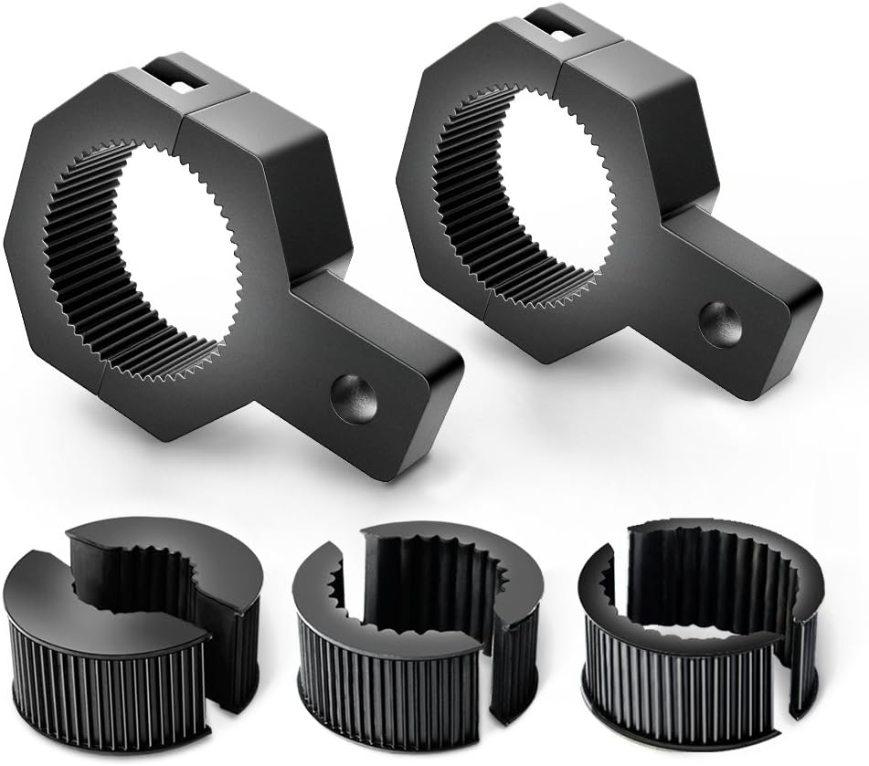 Nilight Tube Clamp Bracket Fit 2.87 To 3.2 Inch Round Bull Bar Crash Bar Guard Roof Rack Roll - View #4
