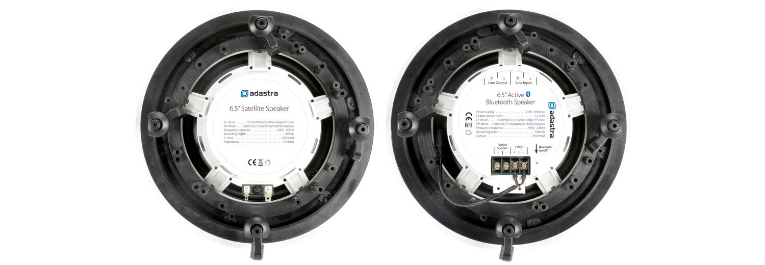 Adastra | Bluetooth Techo Kit de Altavoces Activa | 6.5" 50W