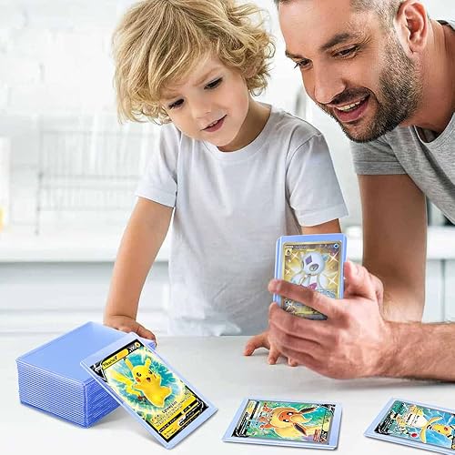 Miniatura 2 de Paquete de 30 fundas para tarjetas comerciales, FOME Toploader, fundas rígidas para tarjetas de intercambio de PVC, fundas protectoras transparentes