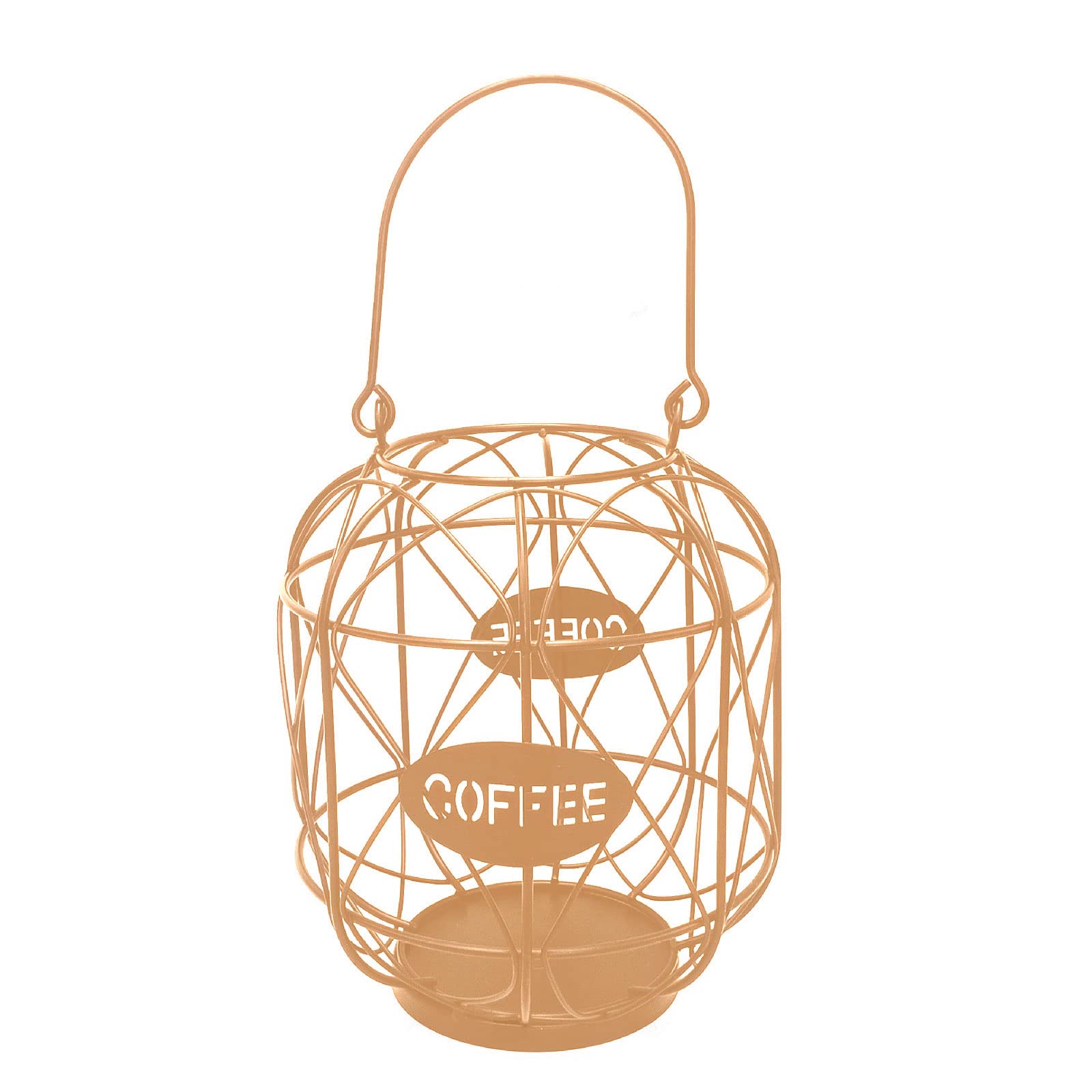 carotoe Shape Coffee Holder Coffee Organizer Station Decor Storage for Counter No Assembly Required Storage Basket