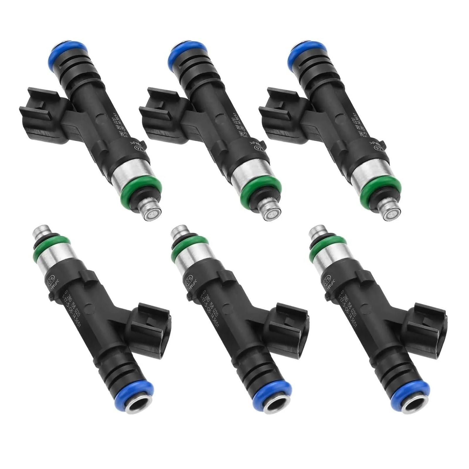 Acebsbggap One Color For Mitsubishi 2006 2007 2008 2009 For Raider 3.7L Fuel Injectors 6Pcs 0280158020 53032701Aa Injector Nozzle