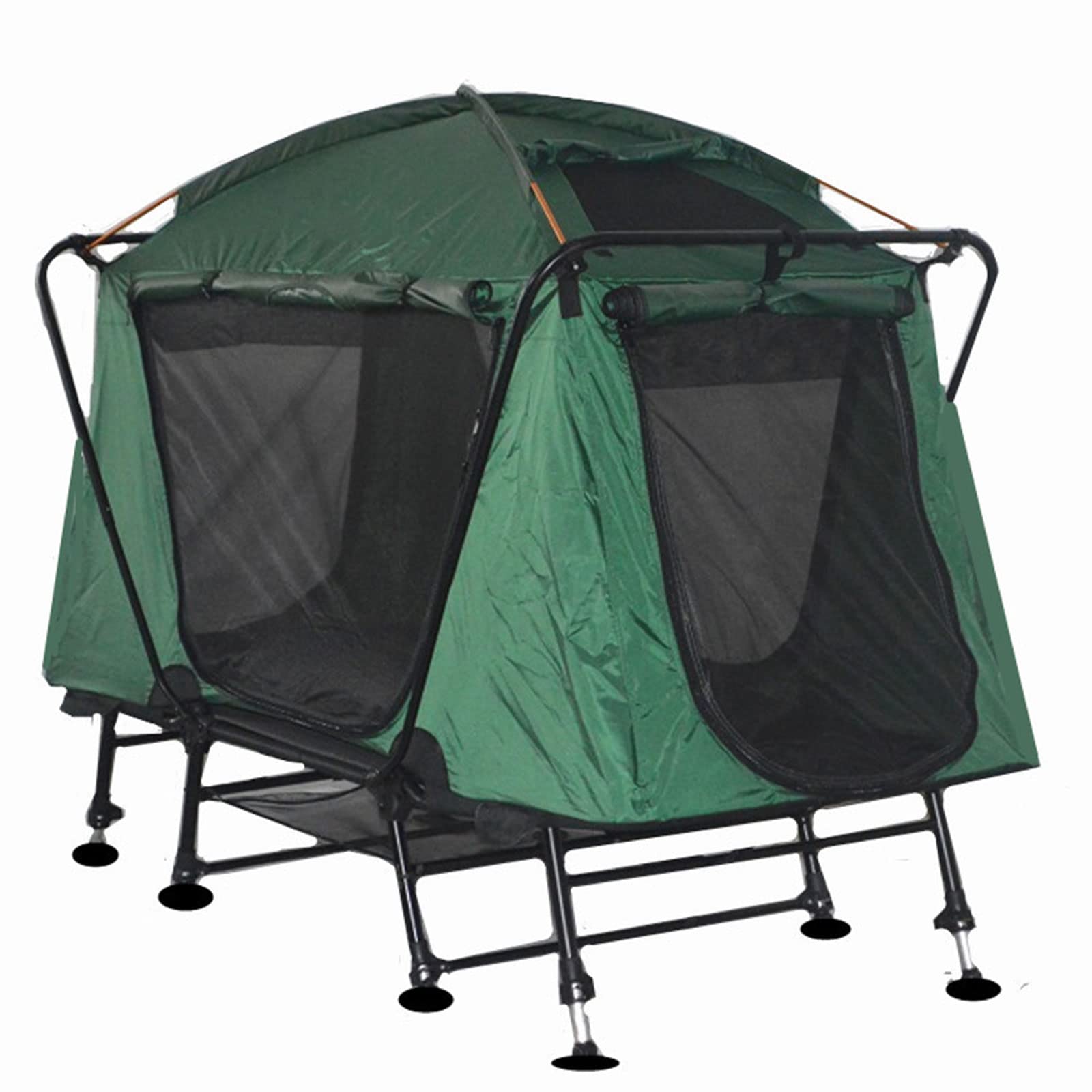 Adjustable Off-The-Ground Tent Bed Camping Fishing Winter Fishing Car Roof Multi-Functional Warm Four Seasons Windproof And Rainproof 3-Layer Tent,Green [Energy Class A]