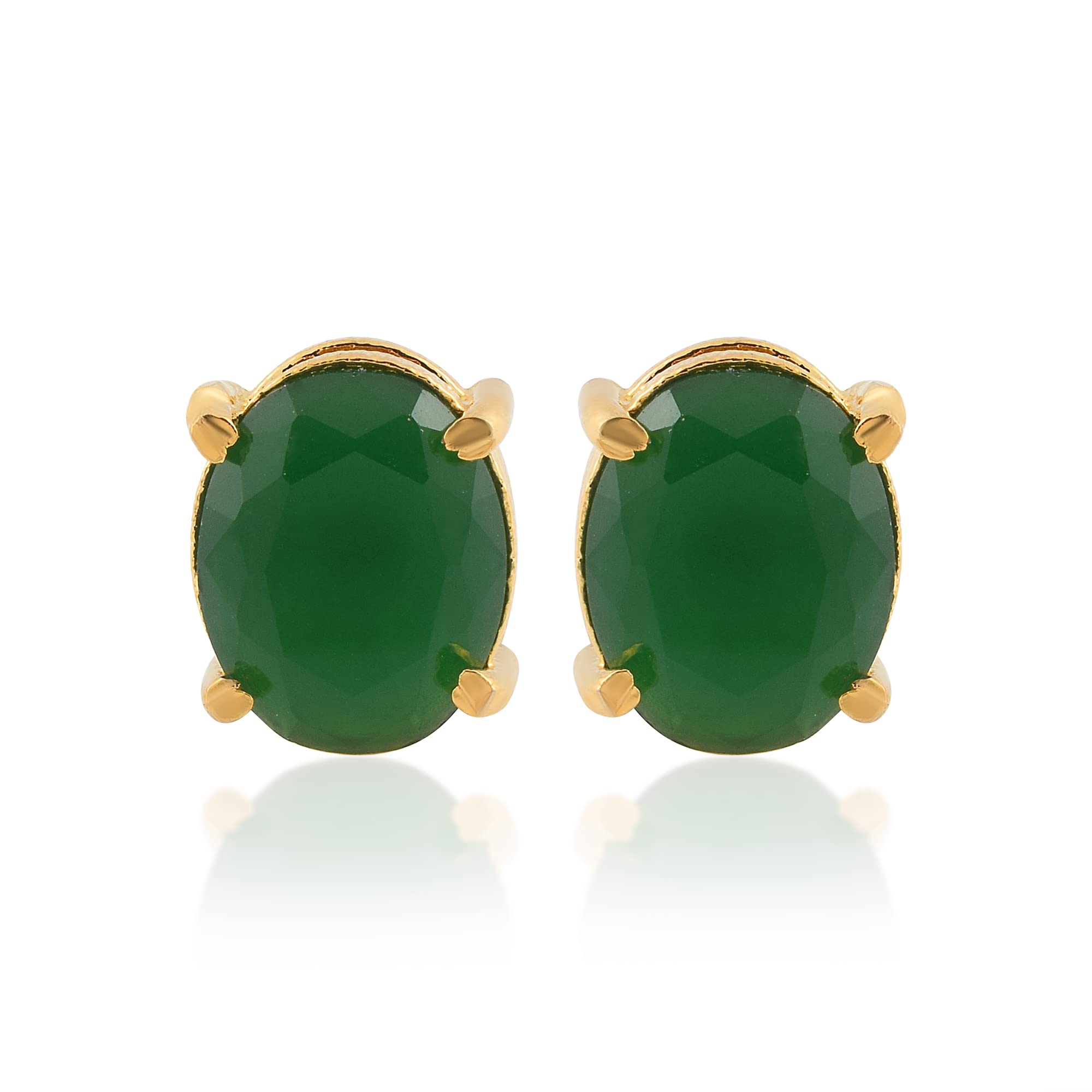 Memoir Goldplated Created Emerald Panna earring Fashion Jewellery Men Women (ERMA2730_A) (B0BWWLBH5J) Amazon Price History, Amazon Price Tracker