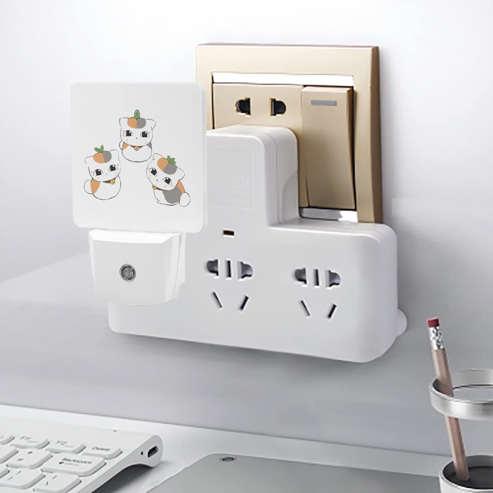 Amazon.co.jp: センサーライト 夏目友人帳 ニャンコ先生 猫