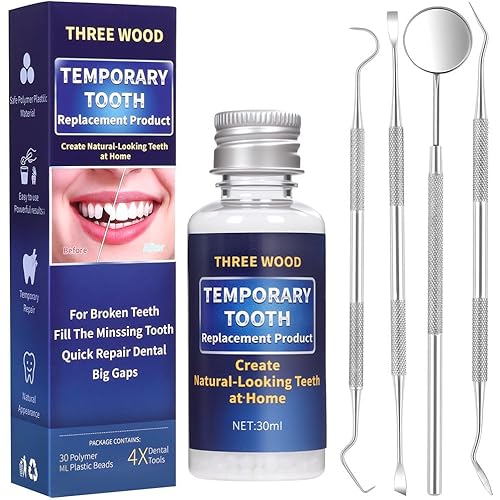 Temporary Tooth Provisional Kit - DIY Heat Beads for Missing or Broken Teeth, Dental Restoration & Replacement