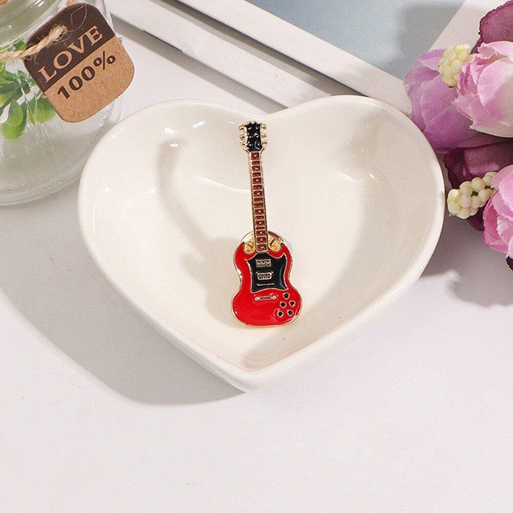 Lot De 4 Broches Guitare électrique - Accessoires Mode Pour Vêtements Et Sacs - Cadeau Original