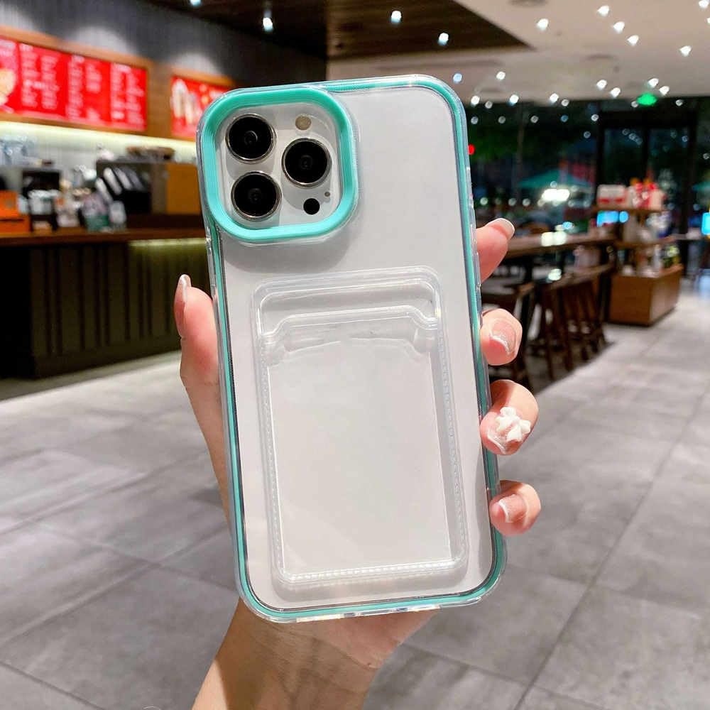 Coque TPU iPhone 12 Pro Max transparente avec contour solide - 7