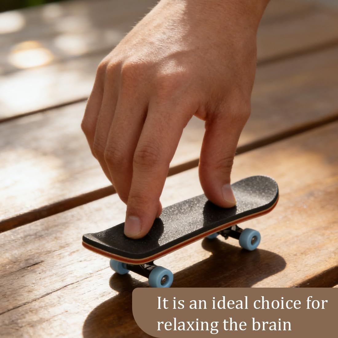 Mini Skateboards, Maple Wood Alloy Finger Skate, Reduce Pressure, Stylish Finger Boards Board Game for Boys and Girls, Skateboard Birthday Gift, 99 x 29 x 20 mm