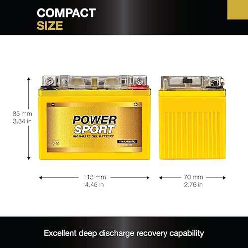 Miniatura 4 de ExpertPower YTX4L-BS GEL - Batería de repuesto para Kawasaki 125 Z125 PRO 17-19