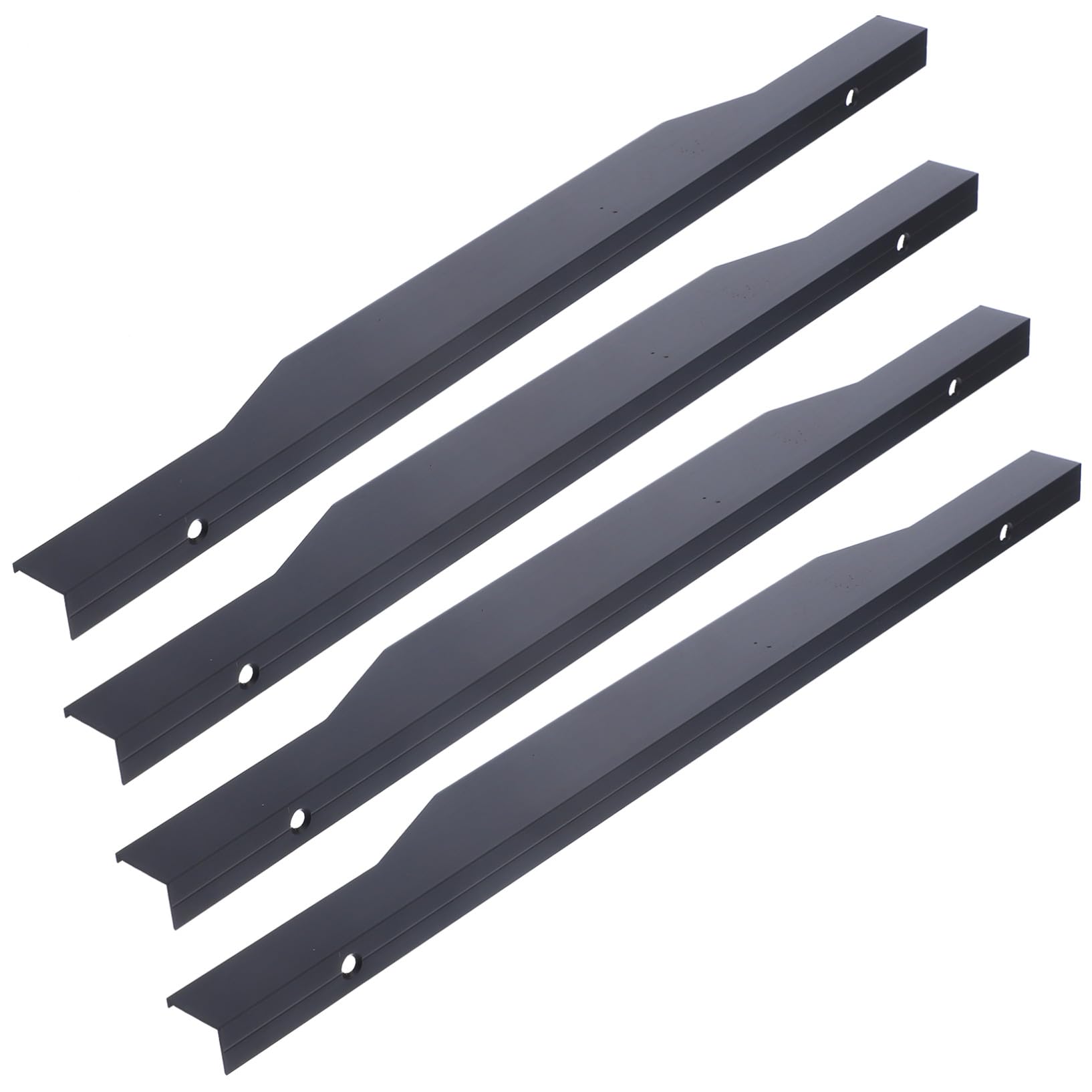 Poignée de meuble encastrée noire Holibanna en lot de 4 pièces pour placard et armoire moderne