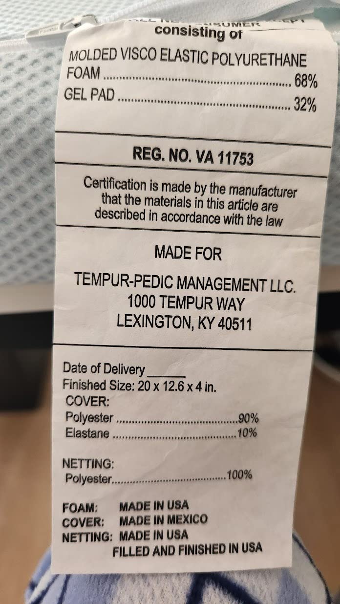 15/mo Finance TempurPedic TEMPURErgo Neck Pillow, Large Profile