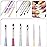FULINJOY 6 PCS Nail Art Brushes Set, Nail Painting Brushes Nail Art Liner Brushes and Nail Art Dotting Pens, H - 6PCS