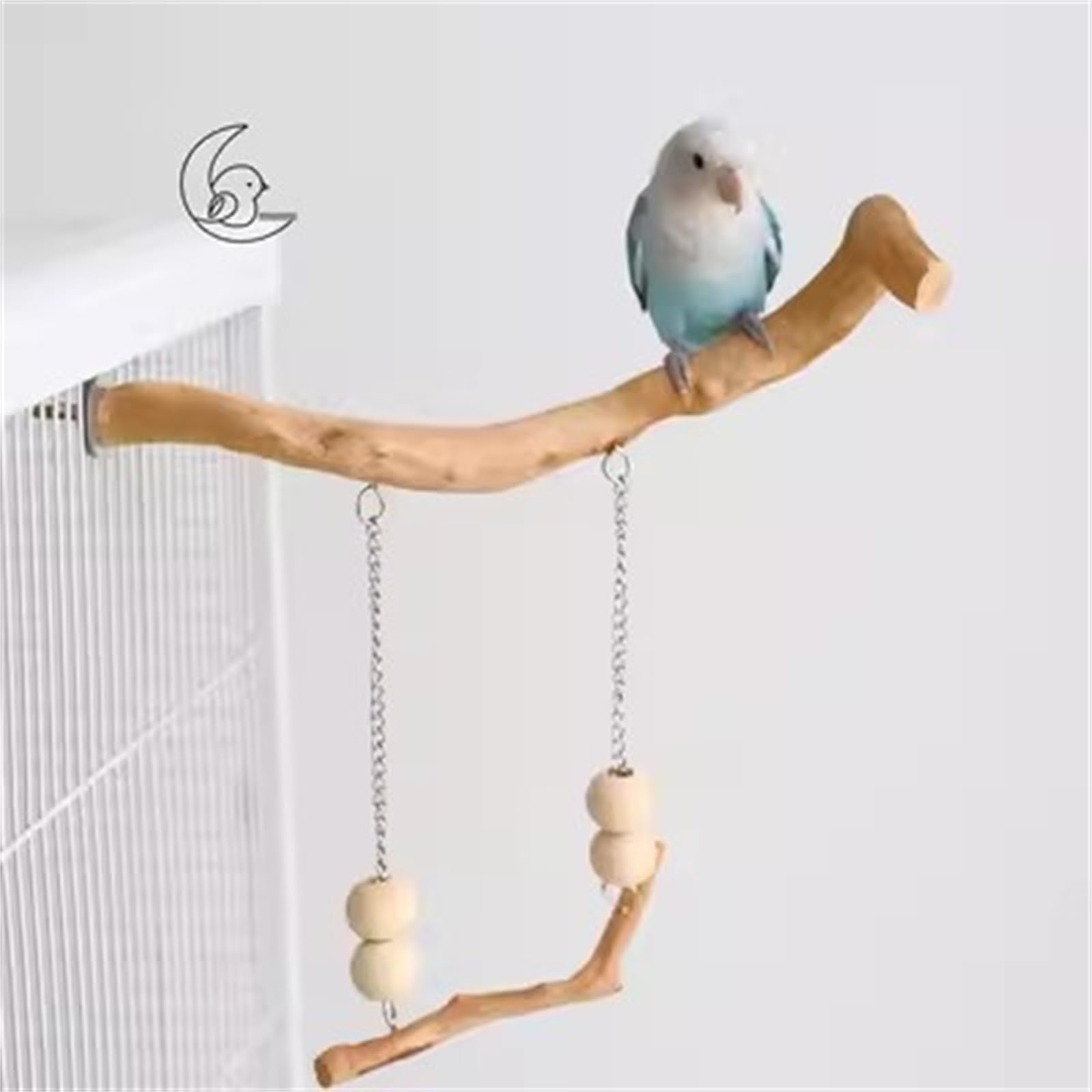 Amazon | バードスイング 鳥インコミラーケージオウムスタンド木製