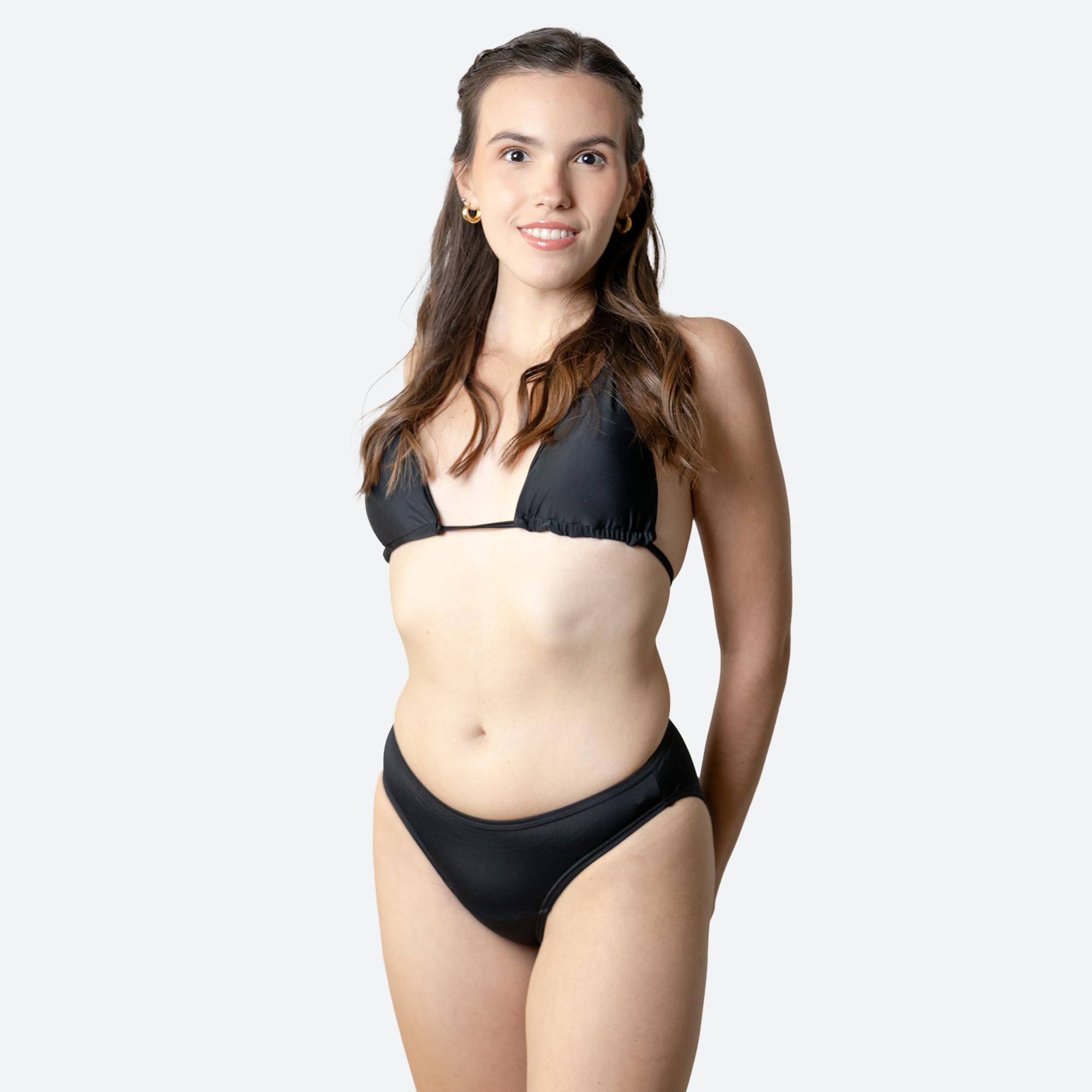 Ecowoman | Bikini Menstrual para niñas | Flujo Moderado | Braga de Bikini Menstrual para baño a Prueba de Fuga | Bañador Menstrual para niña