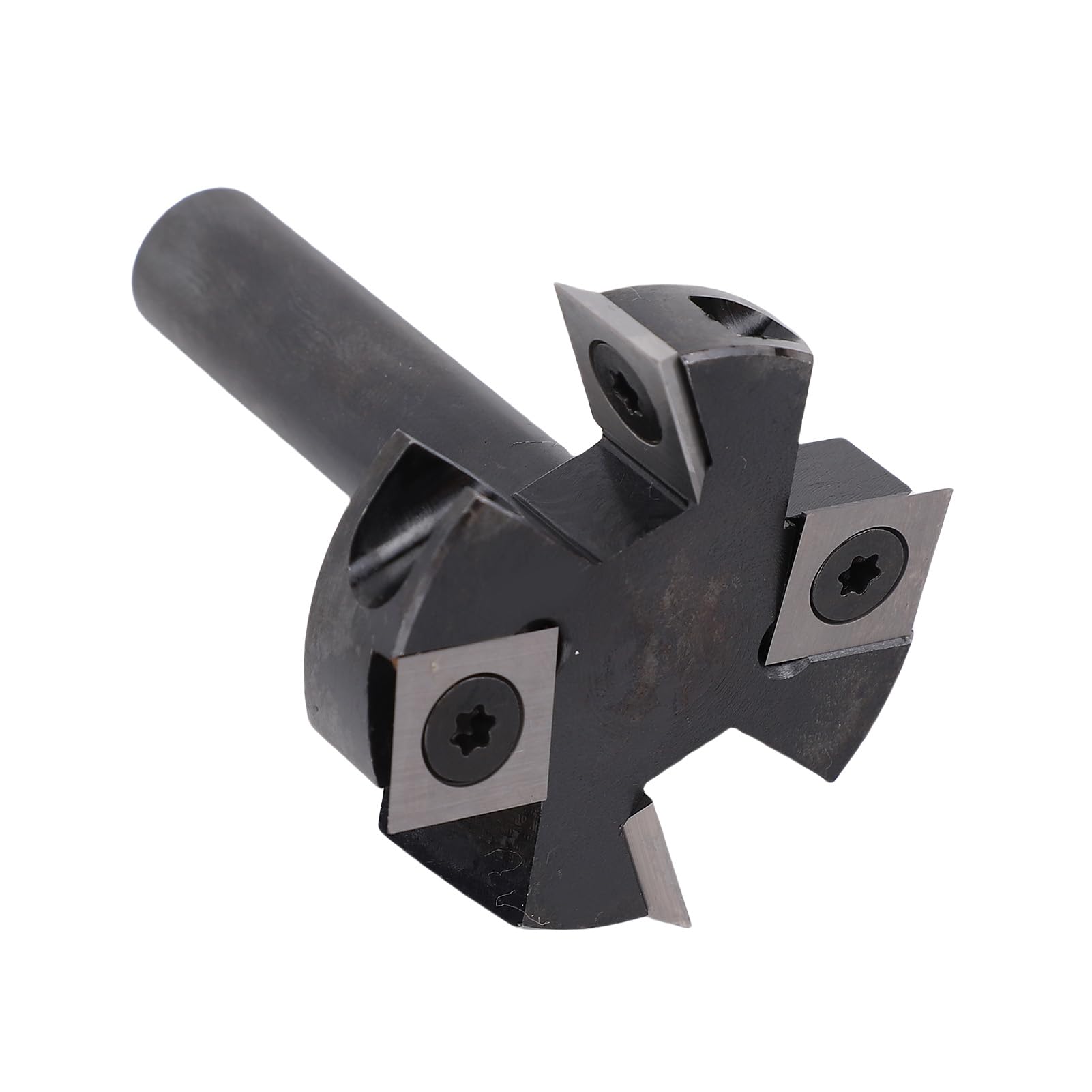 Kadimendium Fresa per Superfici con Codolo Tondo da 12 Mm Lame Doppie Versatili per Progetti di Lavorazione del Legno CNC