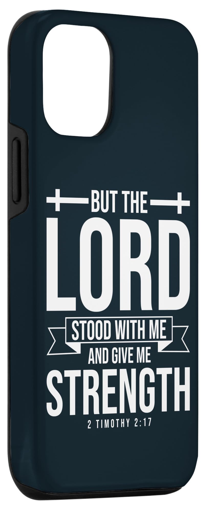 iPhone 15 But The Lord Stood With Me And Give Me Strength Case - Image 3