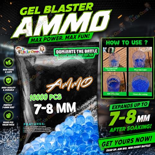Image of The Little Ones Gel Blaster Refill for Adults Age 15+ Years Above [80000 Rounds]