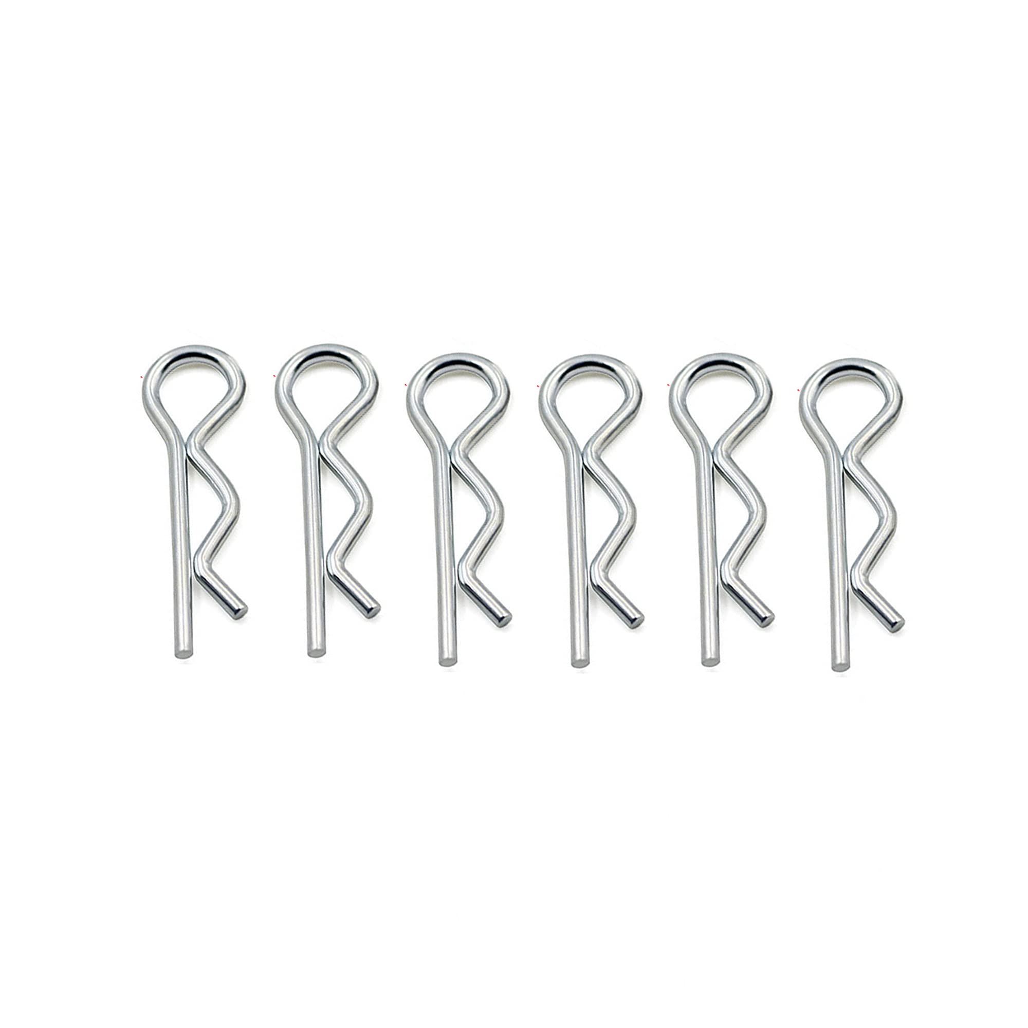 8pcs Clips Pins Steel R Type Spring Cotter Pin Wave Shape Split Clip Clamp Hair Tractor Pin for Car