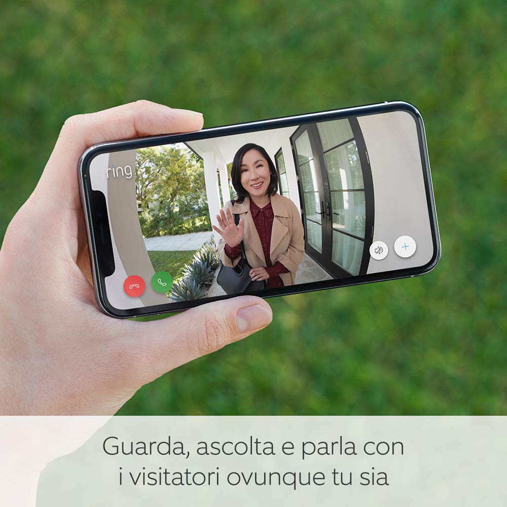 Ring Video Doorbell 3 di Amazon | Videocitofono in HD, rilevazione avanzata del movimento e facile installazione | Include un periodo di prova gratuita di 30 giorni del piano Ring Protect