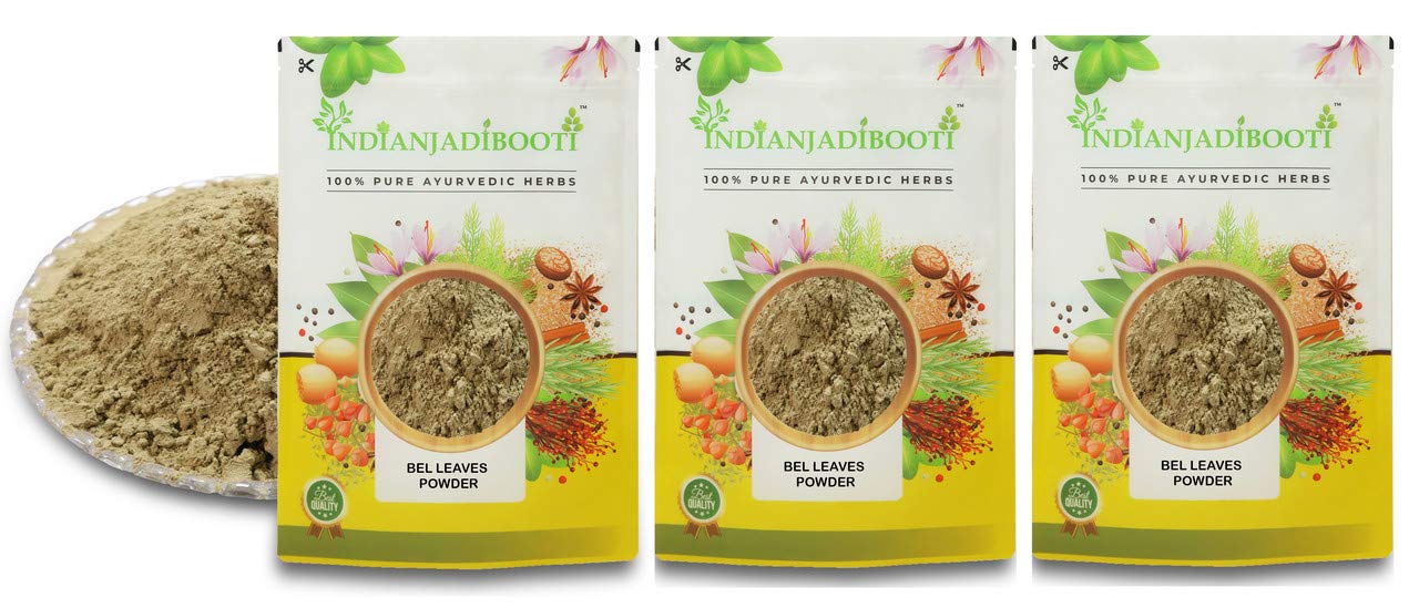 IndianJadiBooti Bilva Bel Bael Leaf Aegle Marmelos Powder, 100 Grams Pack — Amazon image 4