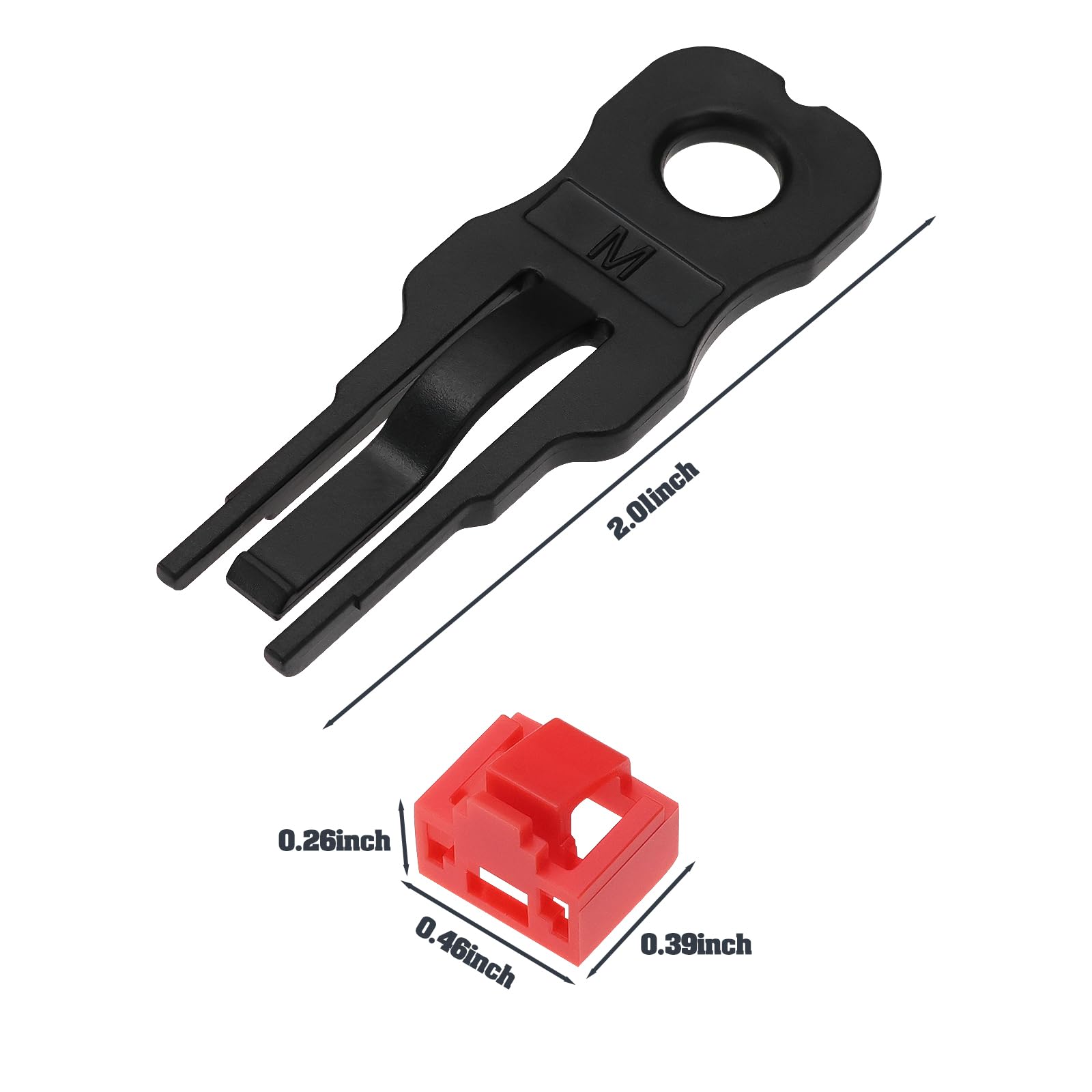 24 pezzi RJ45 Port Lock RJ45 Port/Dust Blocker RJ45 Dust Cover Cap Ethernet LAN Hub Anti Dust Cover Cap Cap Blockout Protector con 2 chiavi di rimozione, rosso