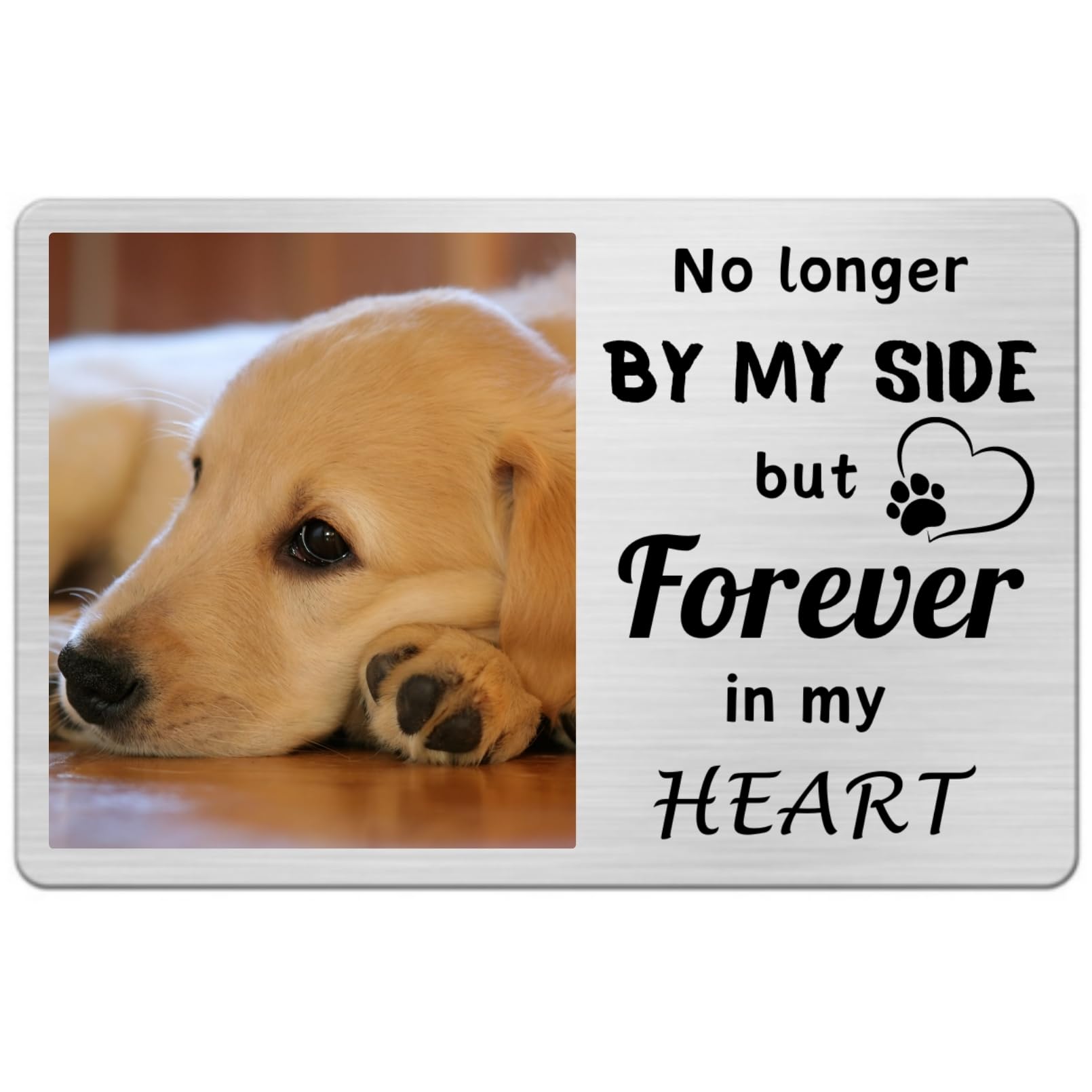 Casmyuni Dog Memorial Gifts for Loss of Dog Personalized Picture Wallet Insert Card Custom Pet Memorial Gifts