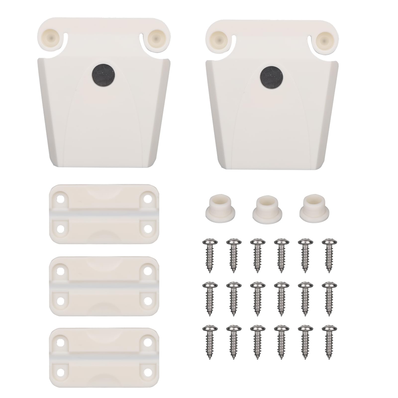 Goktvai Cooler Hinges Replacement Kit, Camping Accessories for Igloo Including 3 Cooler Hinge 2 Latch 2 Post Replacement Parts 18 Screws Compatible with Igloo