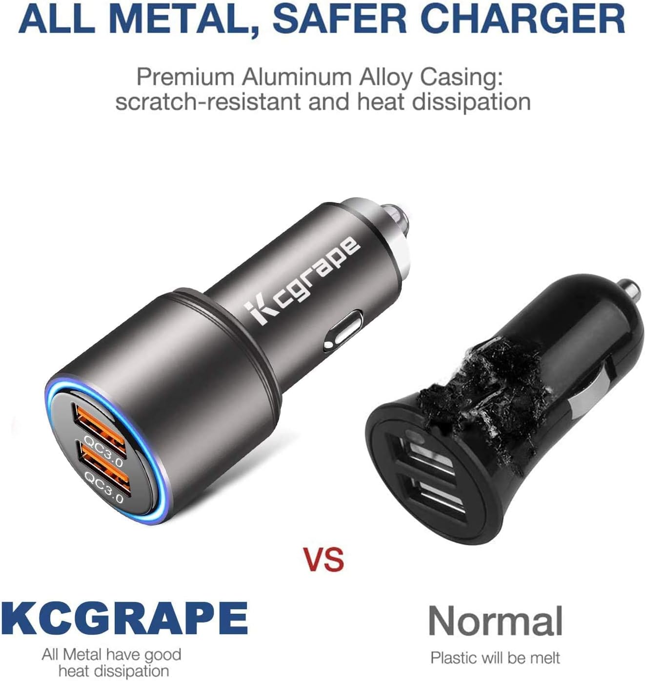 USB Car Charger,36W Dual Quick Charge 3.0 Car Adapter for Moto G Power/G Stylus 2020 2021,G Fast/G Play,Edge Plus/S,Motorola One 5G Ace/Fusion+/Hyper,G7 G8 G9 Play Power Plus,Z4 Z3,6ft Type C Cable : Cell Phones & Accessories