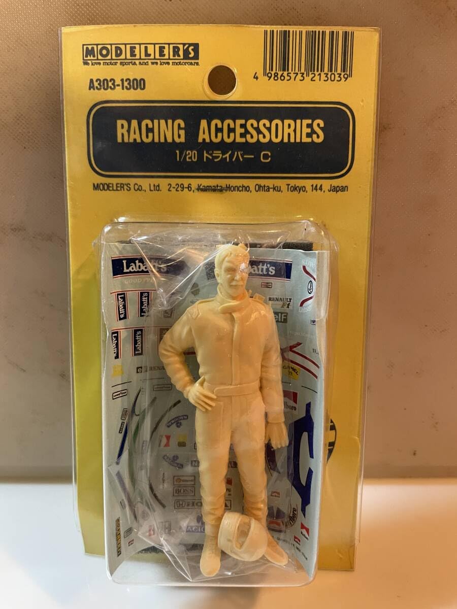 モデラーズ 1/20 フィギュア完成品 ジル・ヴィルヌーブ 1983年 ゾルダー バージョン 1⁄20 フジミ フェラーリ126CK #27 ジル 早くて安くて解像度が低い