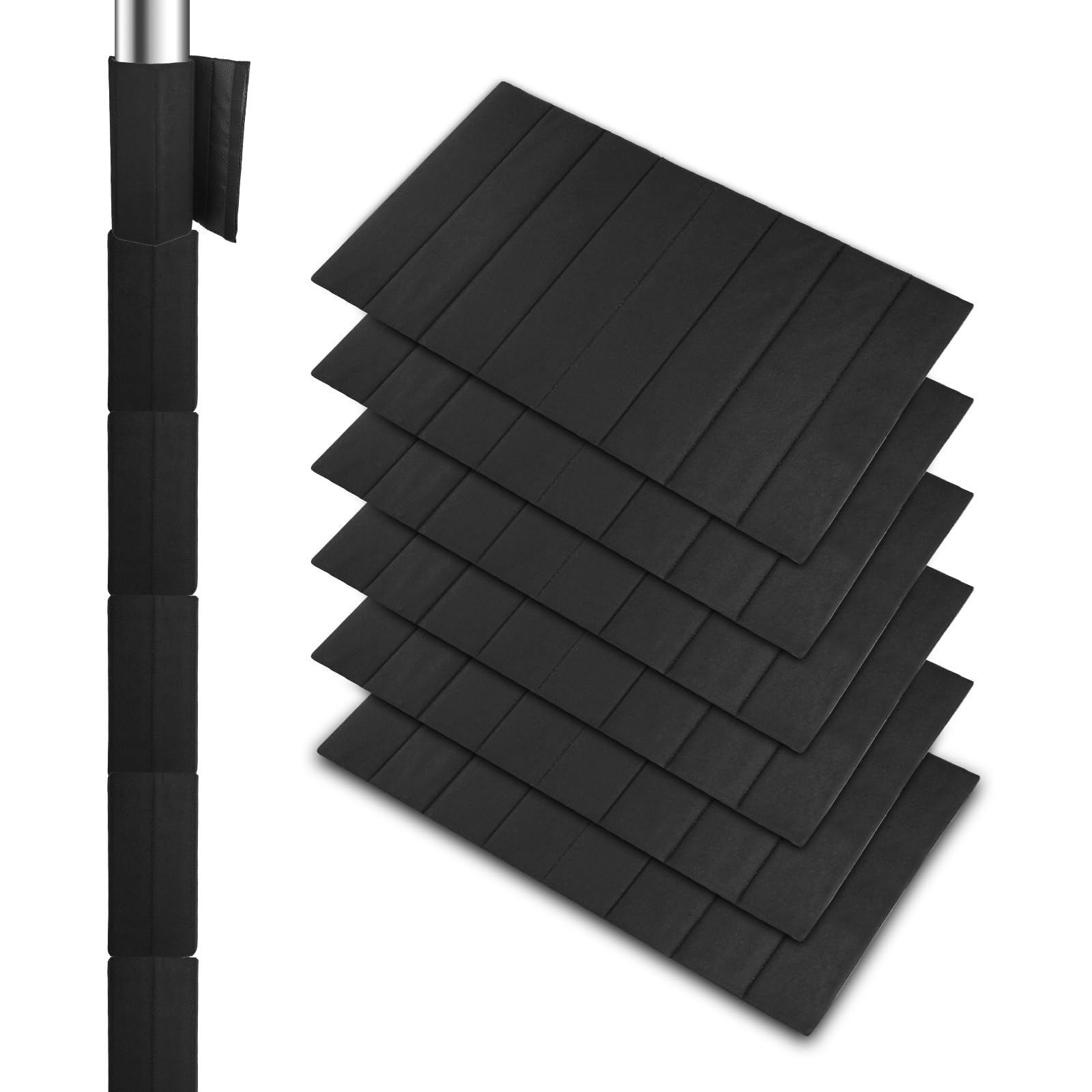 Transni 6Pcs Basement Pole Wrap