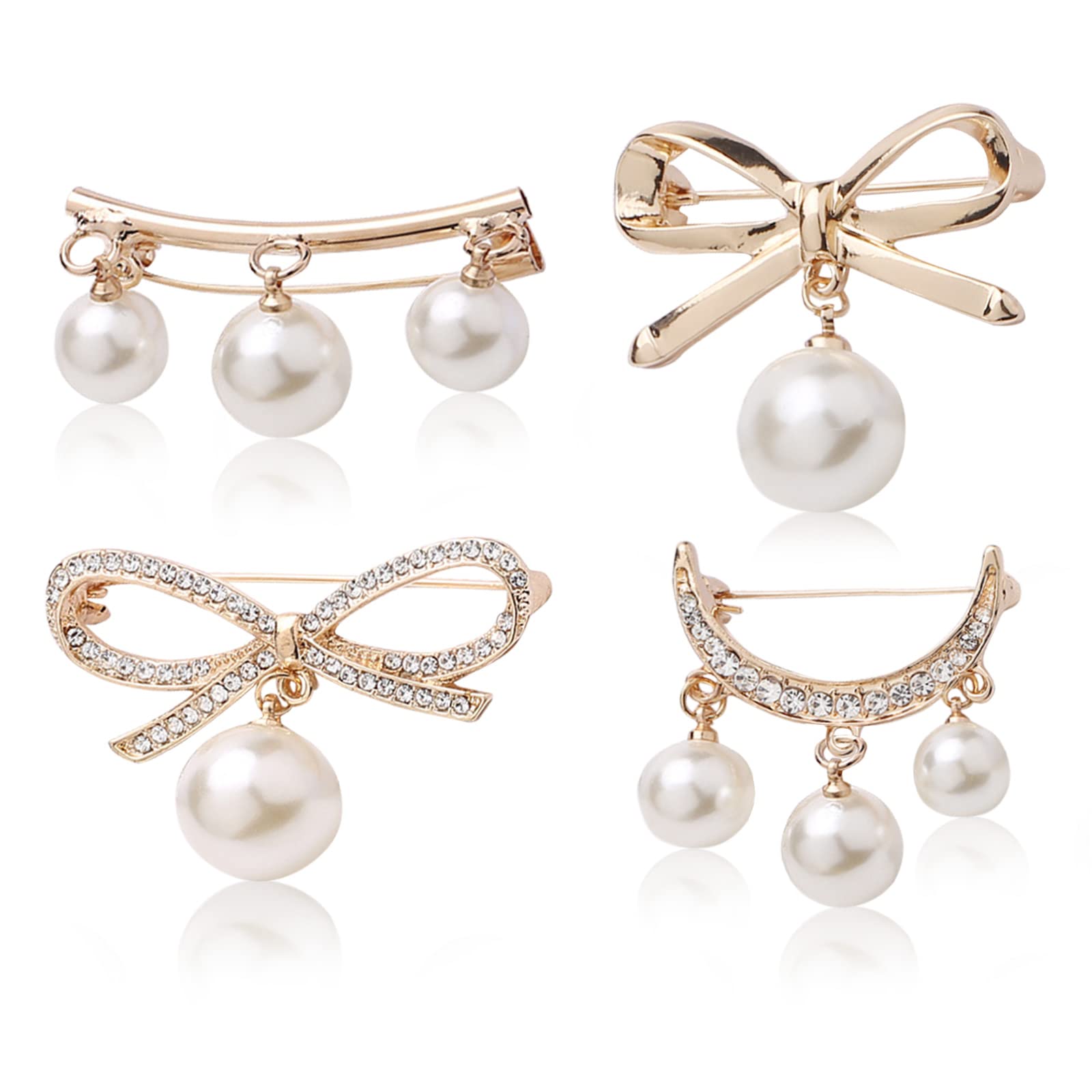 DOITOOL 12 Spille Da Balia Con Strass – Set Oro E Argento Per Maglioni, Sciarpe E Abiti, Eleganti E Versatili