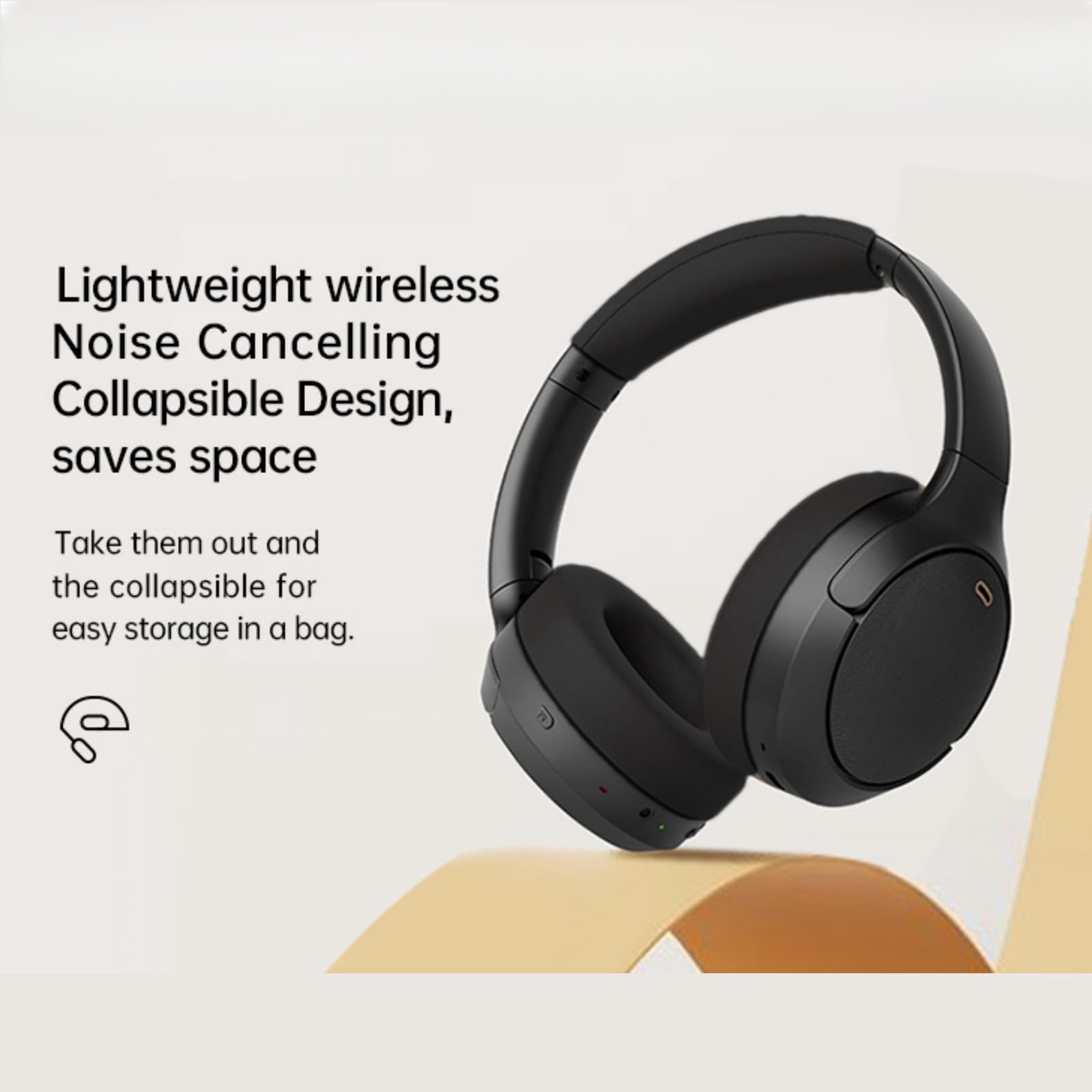 Auriculares Supraurales Con Cancelación De Ruido, Auriculares InaláMbricos Bluetooth5.4 Con MicróFono, Sonido De Alta Resolución 50 Horas De Reproducción, DiseñO CóModo Para Adultos Y Personas Mayores