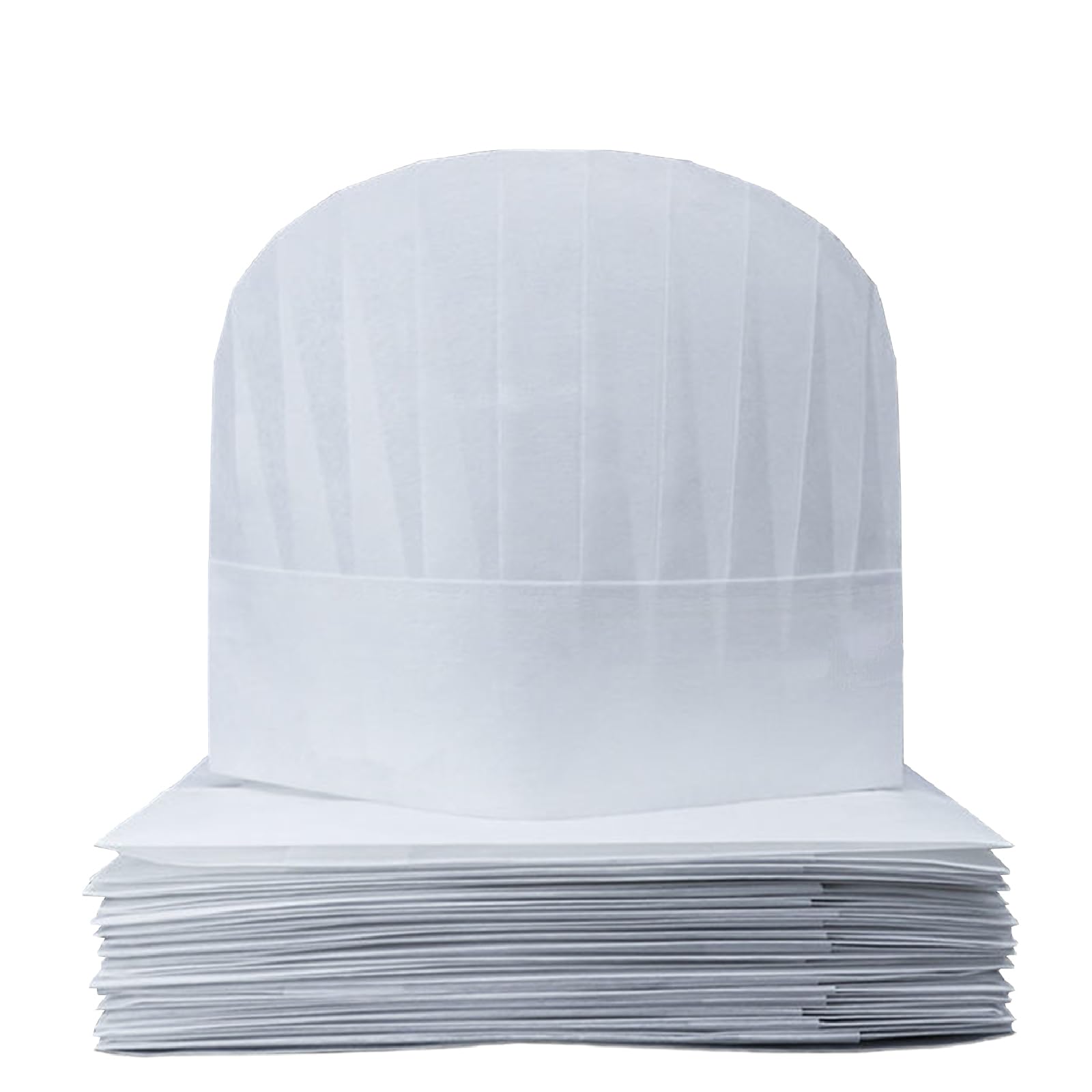 20 Piezas Gorros de Cocinero, Gorro de Chef no Tejido Gorro de Chef Ajustable Set de Sombrero de Cocina para Hostelería Hogar Restaurante Abastecimiento Fiesta de Cocina Blanco