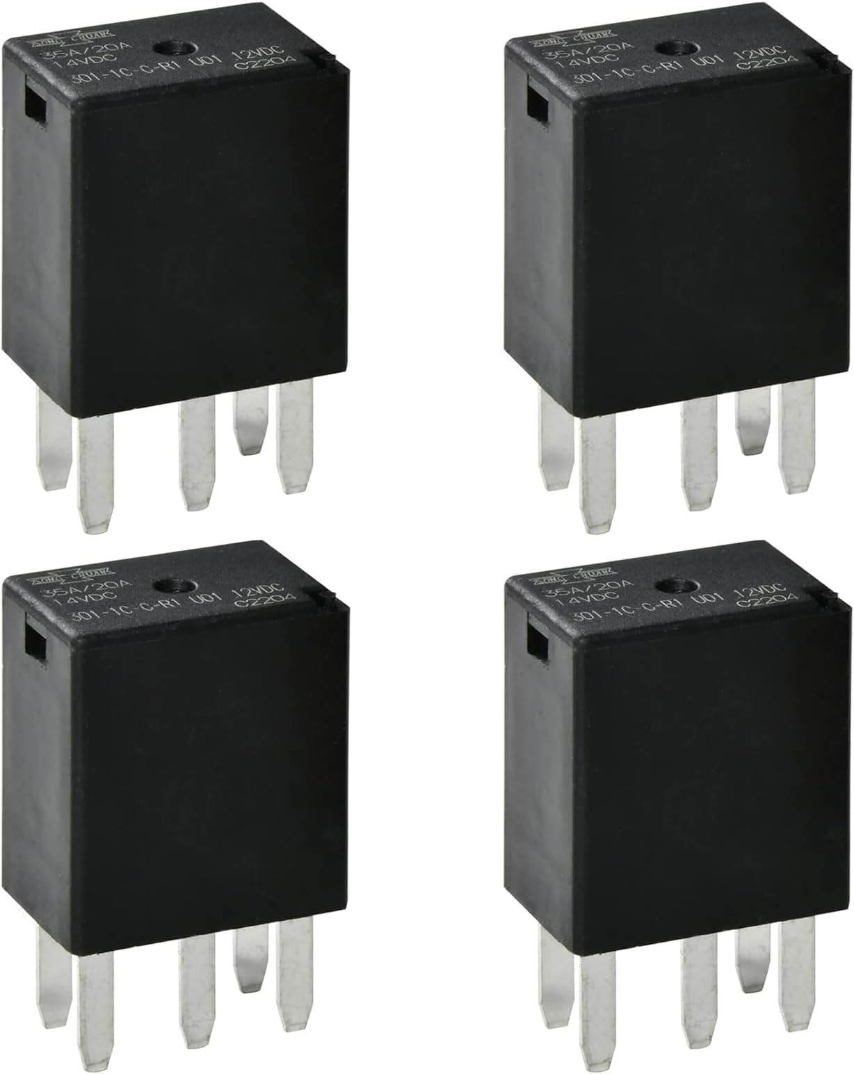 Automotive Purpose Relays 301-1C-C-R1-U01-12VDC 5 PIN (4Pack)