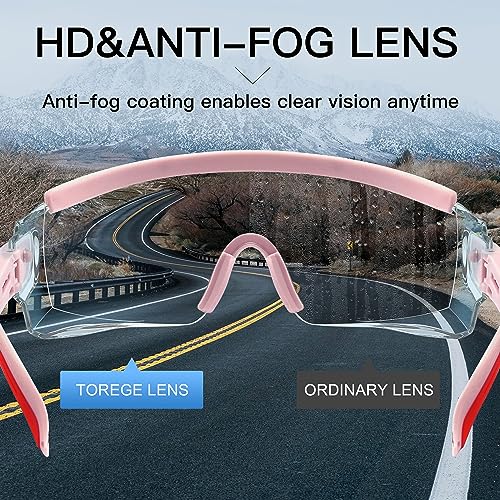 safety glasses over eyeglasses anti fog safety goggles protective glasses with adjustable frame for men women