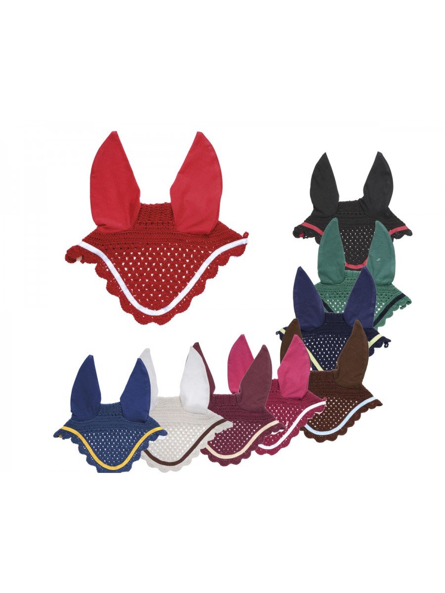 TATTINI DASLO GOLD CUFFIA PER CAVALLI SOTTO SELLA 100% COTONE COLORE: NERO