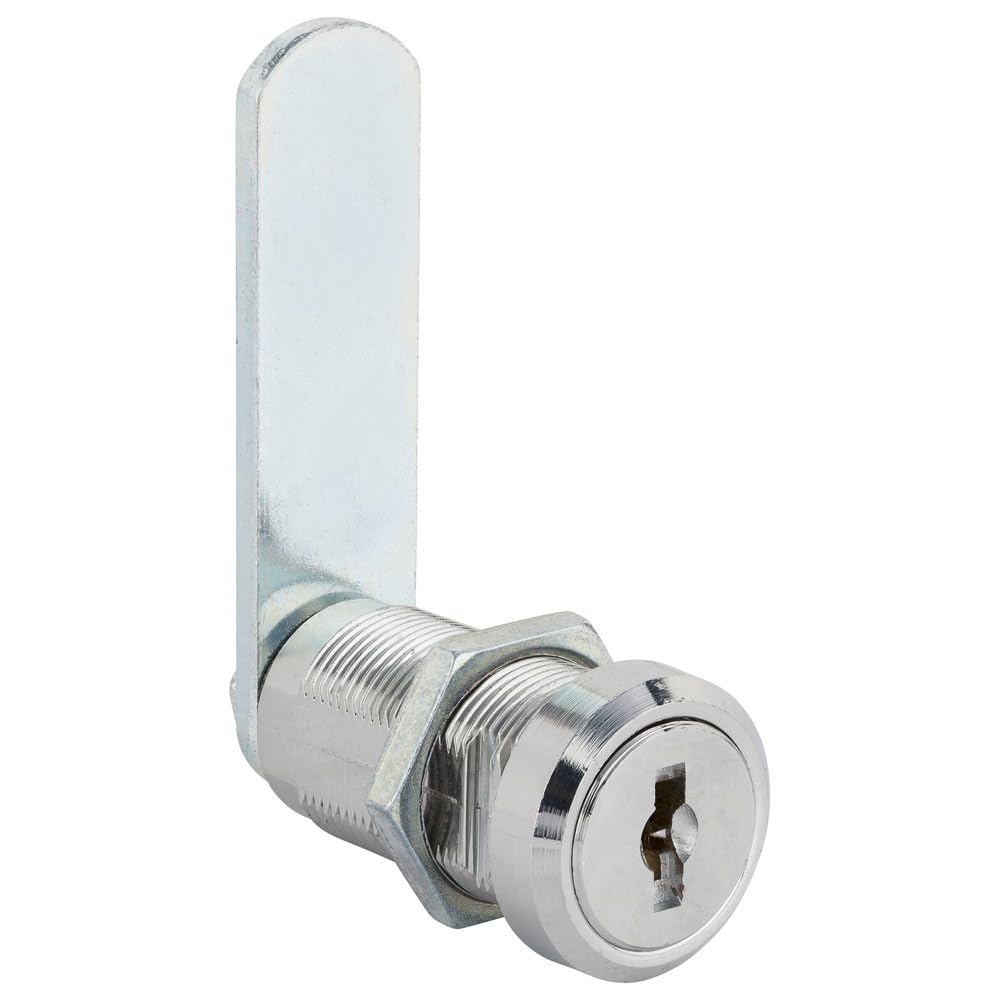 Cerradura de lengüeta Burg-Wächter niquelada de 1-24 mm con tuerca de fijación robusta