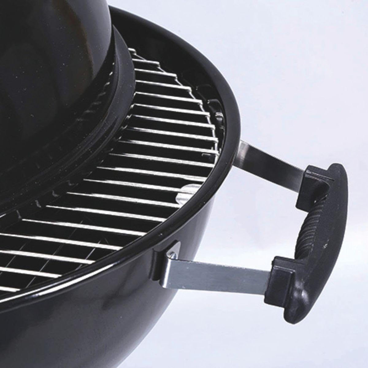 Intec – Barbacoa de carbón de leña con trípode Ø57 cm, rejilla para cocción y tapa, termostato para cenizas, barbacoa, redonda, 2 ruedas, cocina exterior, jardín, terraza